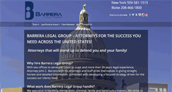 Desktop Screenshot of barreralegal.com